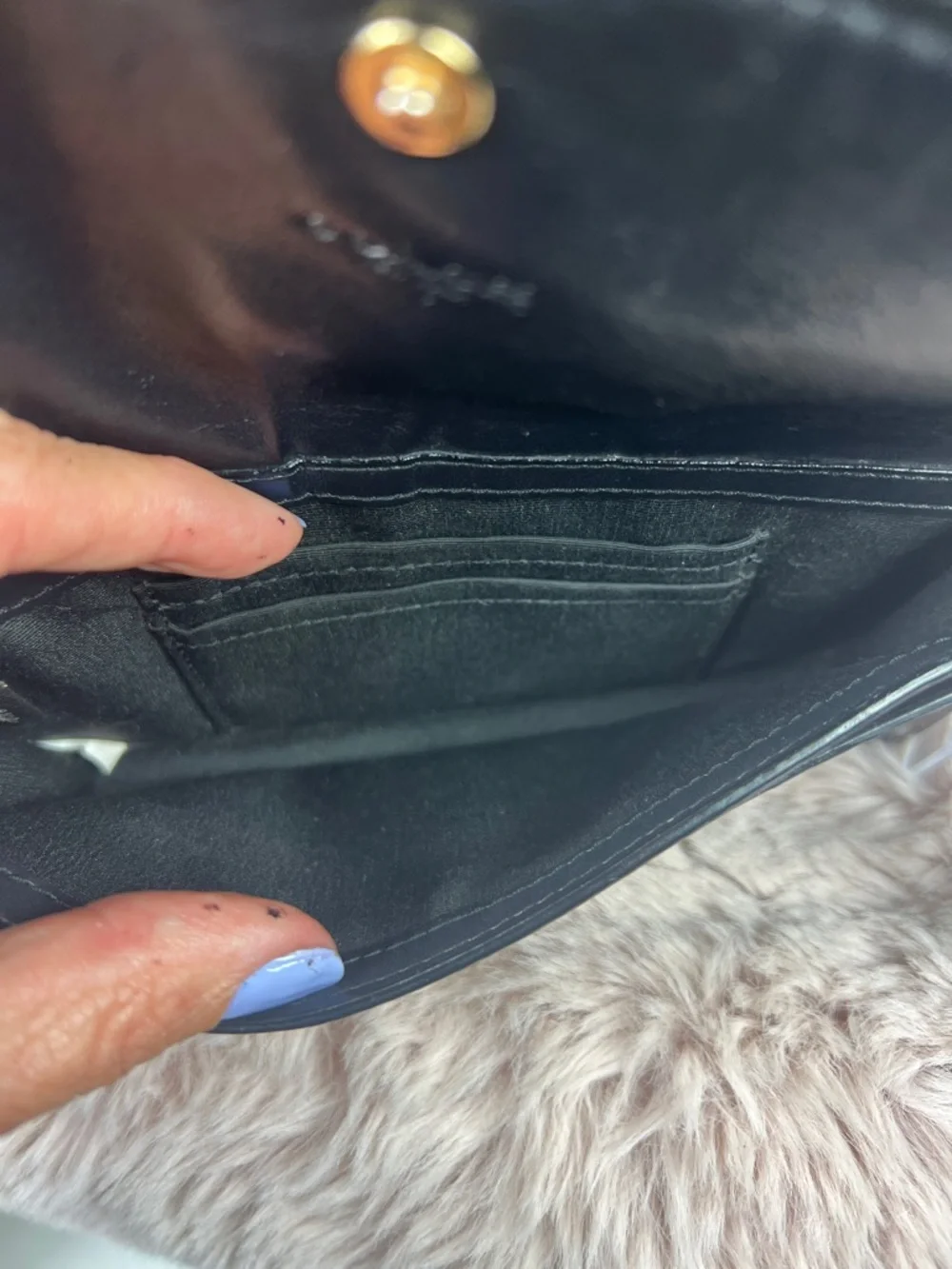 Coach Signature Foldover Wristlet Wallet Clutch Brown Black F78229 - EUC - Picture 10 of 11